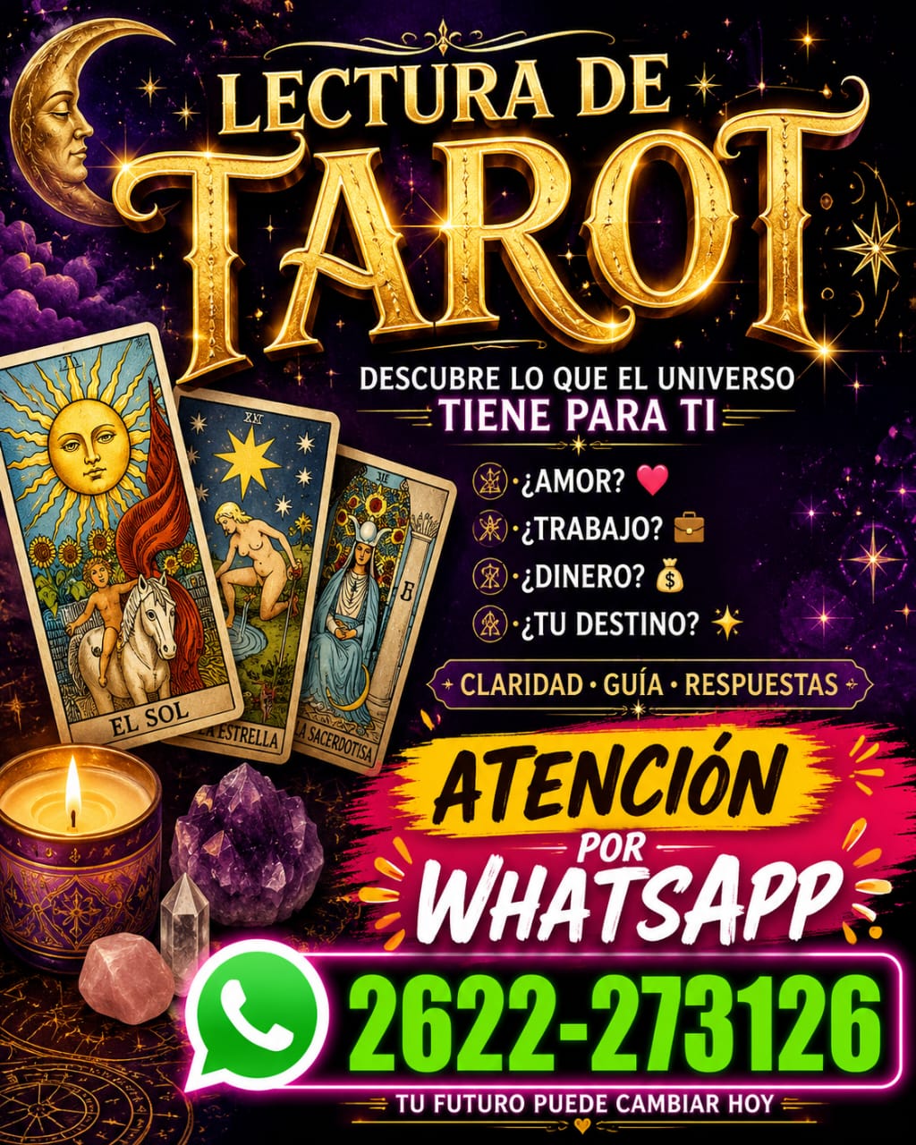 Lecturas de tarot atención por whatsapp