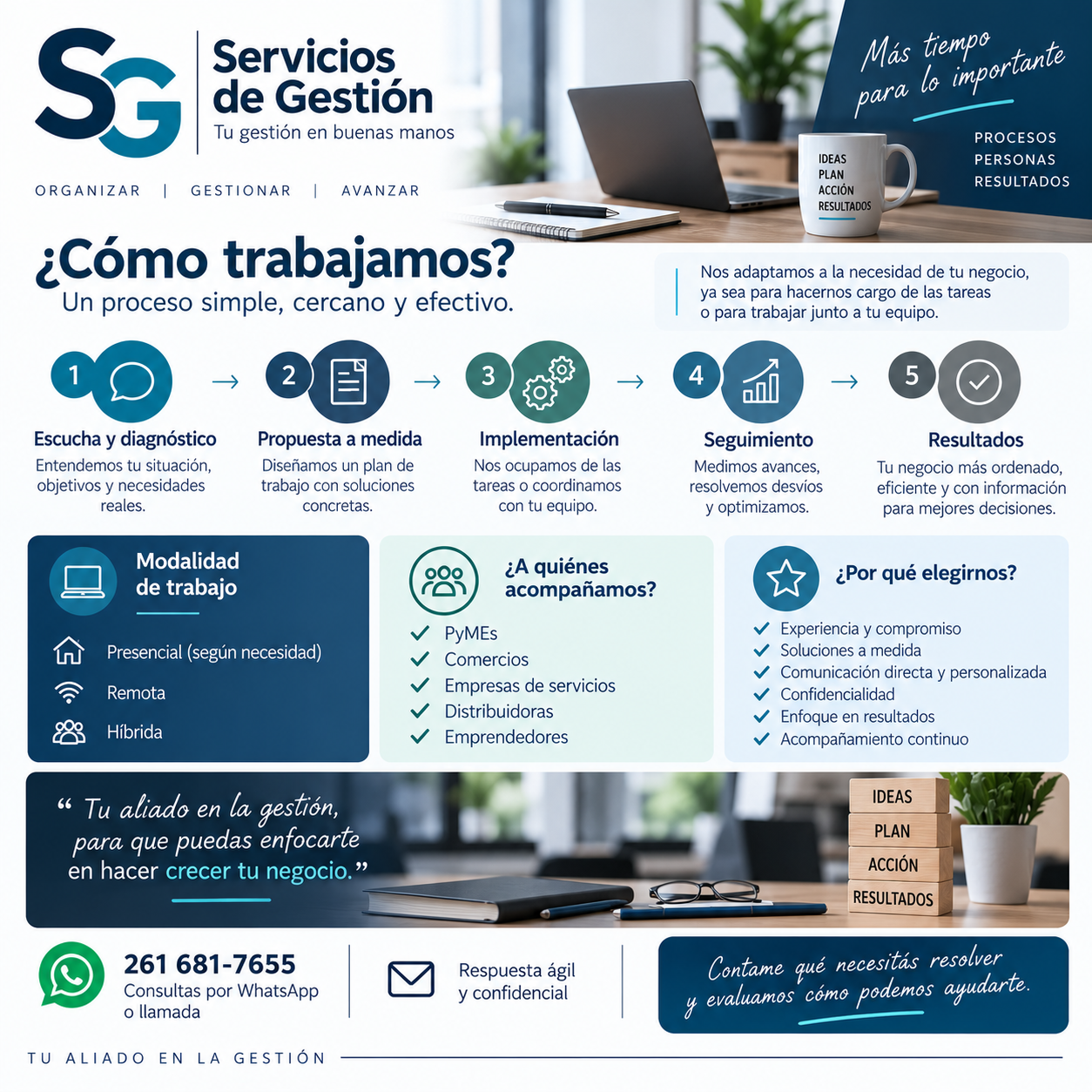 Servicios de Gestión Administrativa, Cobranzas, Stock y Logística