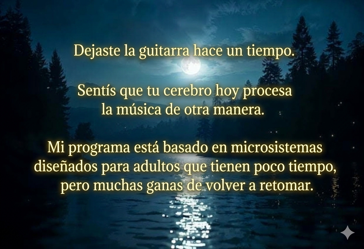 Guitarra Clases Mendoza Personas que quieran retomar la guitarra después de un tiempo